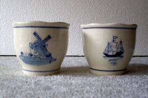 Vintage Gerlings Dutch Blue Delft Bowl/Cup Scalloped 2  