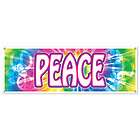 Peace Sign Jumbo Sign Banner   60s 70s Themed Party Supplies 