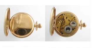 WW1 Mint 14k Gold Waltham 15J Hunter Pocket Watch 1918  