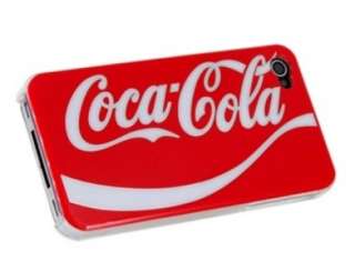 Red Coca Cola Plastic Case Cover Holder Skin for iPhone 4 4S 4G  