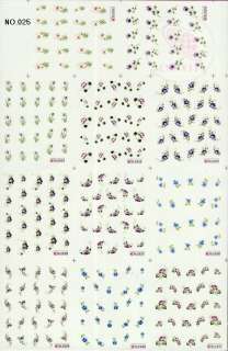   220 NAIL IMAGES IN 1 NAIL ART TATTOOS STICKER WATER DECAL C  