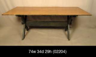 Primitive Style Solid Pine Farm Table (02204).  