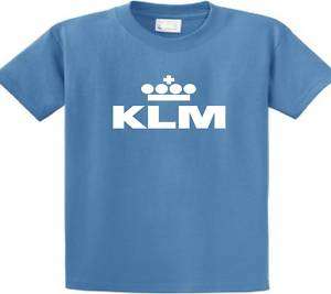 KLM Dutch Airline T Shirt Aviation Tee All Sizes Colors  
