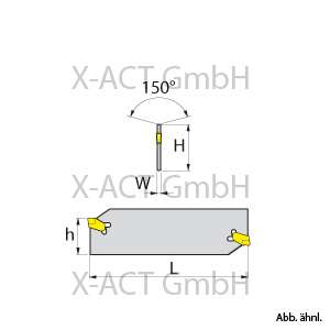 Abstechschwert POX 4 32 Kompatibel zu Iscar GTN 4, LGIH 32 4  