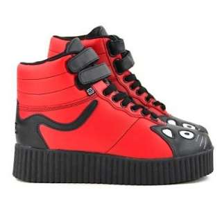 TUK Creeper Boots KITTY SLAM red  Schuhe & Handtaschen