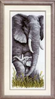Stickpackung Stickbild Elefant Elefanten Afrika 17 x 39 elephant 