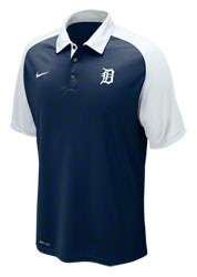 Detroit Tigers Navy Nike Authentic Collection Dri FIT Polo Shirt 