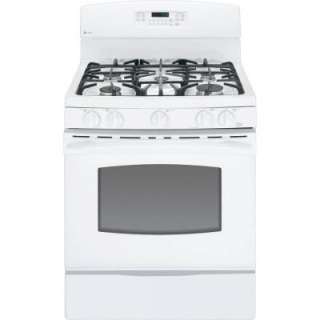 GE Profile 30 in. Self Cleaning Freestanding Gas Range in White 