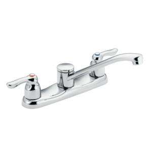 MOEN Commercial Two Handle Kitchen Faucet in Chrome 8780 at The Home 