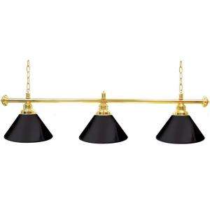 Trademark Global 60 In. Three Shade Lamp   Brass 4800G BLK at The Home 