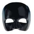 Maske Phantom, obere Gesichtshälfte, schwarz von Party Discount