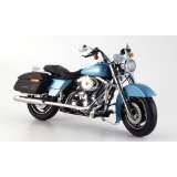 Harley Davidson FLHRS, Road King Custom, blau, 2007, Modellauto 
