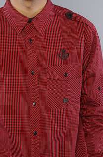 RockSmith The Rock Nautics Buttondown Shirt in Black Red  Karmaloop 