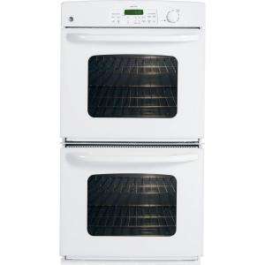 GE 27 in. Electric Double Wall Oven in White JKP35DPWW at The Home 