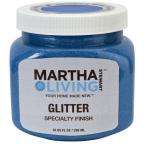 Martha Stewart Living 10 oz. Aquarium Blue Glitter Paint