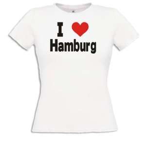 LOVE Hamburg T Shirt Damen S XXL  Sport & Freizeit