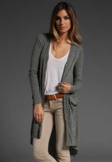 FREE PEOPLE Ribbed Up Cardi in Charcoal  