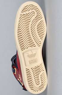 adidas The AdiRise Mid Sneaker in Cardinal New Navy Tan Blend 