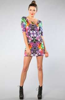 Motel The Jolene Dress in Tye Dye Flower  Karmaloop   Global 