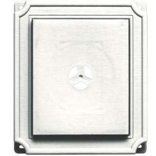 Builders Edge Scalloped Mounting Block #123 White 130110001123 at The 