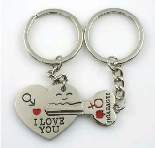 Arrow & I love youHeart key Chain keyring keyfob lover Valentines 