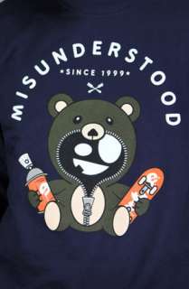 Entree Entree Lifestyle Misunderstood Teddy Bear Navy Sweater 