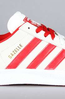 adidas The Gazelle 2 Suede Sneaker in Legacy Light Scarlet White 