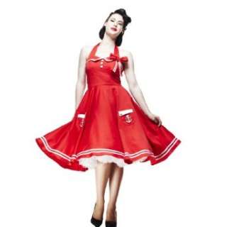 Hell Bunny Kleid MOTLEY 50S DRESS red  Bekleidung