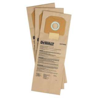 DEWALT Paper Filter Bags for 3 Pack D279052  
