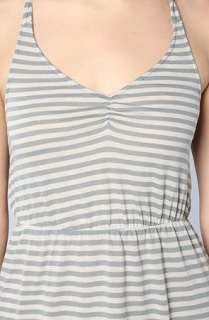 RVCA The Bennett Dress in Lead Blue Stripe  Karmaloop   Global 