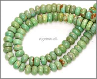 Chinese Turquoise Rondelle Beads 8mm Blue Green #82115  
