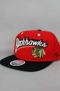 123SNAPBACKS Chicago Blackhawks Snapback HatZ Script LogoRedBlack 