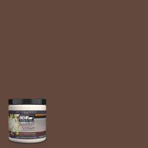 BEHR Ultra 8 oz. Chocolate Sparkle Interior/Exterior Paint Tester 