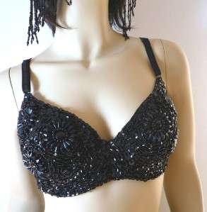 6pc WHOLESALE Sexy Silver Sequin Beaded Costume Belly Dance Bra Plus 