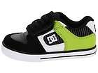   Pure Velcro WIDE Black/ White/ Soft Lime Toddler Shoe 302194(KWL