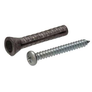 Crown Bolt #6 8 x 1 1/2 in. Metal Alloy Plain Lead Shields with Screws 