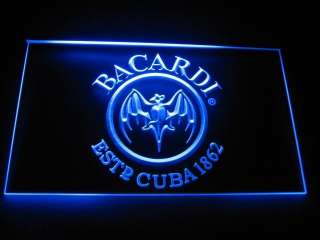 Bacardi Breezer 1862 Logo Bar Pub Light Sign Neon B027  