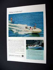 1961 Dorsett Marine Ski Bird 14 ft boat print Ad  