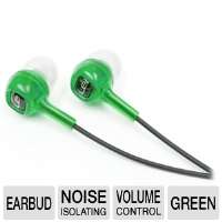 Click to view Logitech Loud Enough Earphones for Children   Green