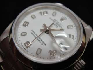 Stainless Steel White Dial Ladies Rolex with Date   69160  