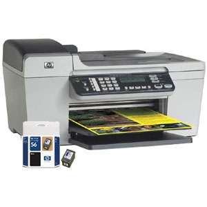 HP Officejet 5610 All In One Inkjet Printer & HP #56 C6656AN Black Ink 