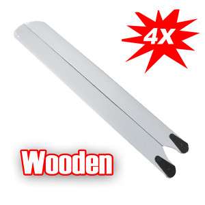 4x 325mm wooden main Rotor Blade For ALIGN TREX 450 SE  