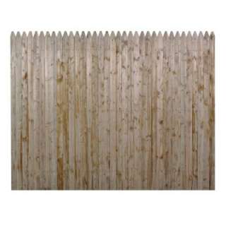  ft. Pressure Treated SPF 3 in. Dowelled Gothic Stockade Fence Panel