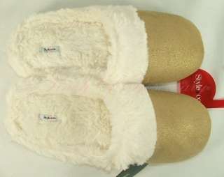 Style & Co. Faux Fur Dusted Metallic Scuff Slippers  