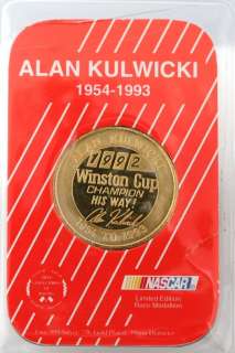   Limited Edition NASCAR Race Medallion 1 OZ Gold Plated Silver Coin
