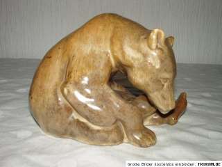 Alte Bären Skulptur Rudolf Rempel Art Deco ? Bär Figur  