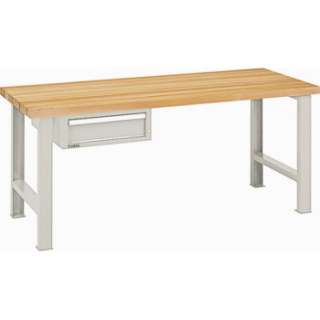 Werkbank, Werktisch, Tisch, 1 Schublade, 200x80 cm WB06  