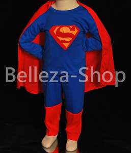 HALLOWEEN Party Superman Kid Cosplay Costume Size 2T 7  