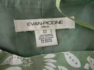 EVAN PICONE summer green & white floral dress size 12♥  