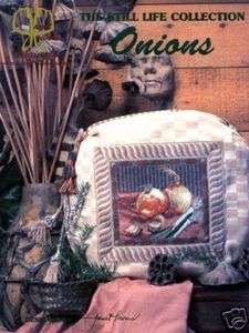 ONIONS Janet Powers Still Life Collection Cross Stitch Artsy Kitchen 